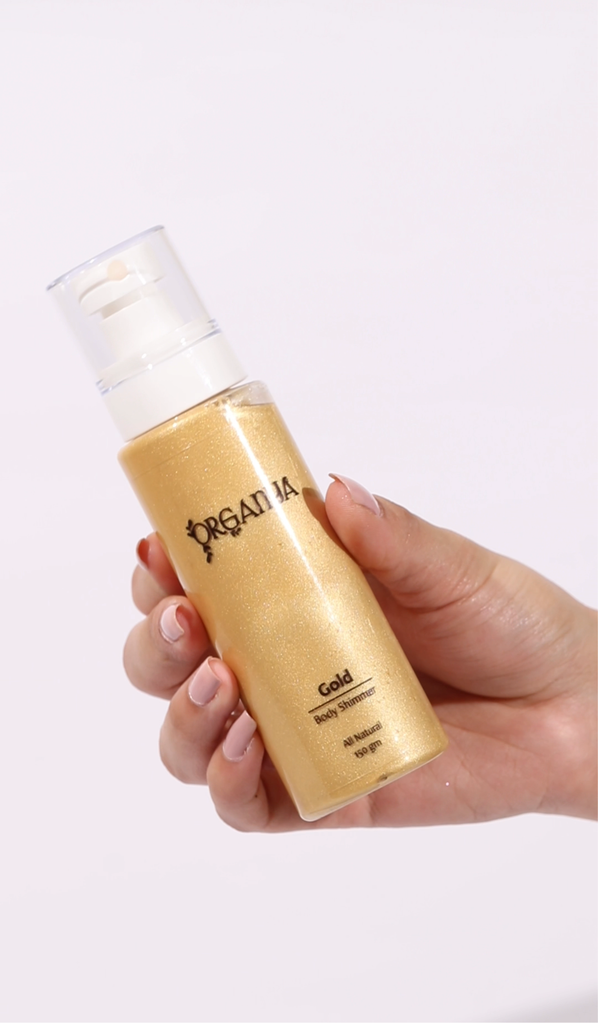 Body shimmer spray